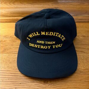 Stuntin Meditation Cap with Gold Embroidery New without tags!